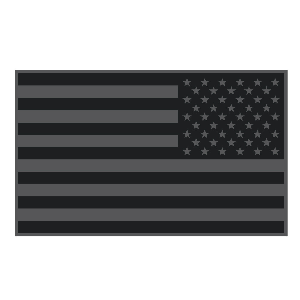 REFLECTIVE Reverse Subdued AMERICAN FLAG FIRE Car DECAL fire EMS Multiple Sizes gallery