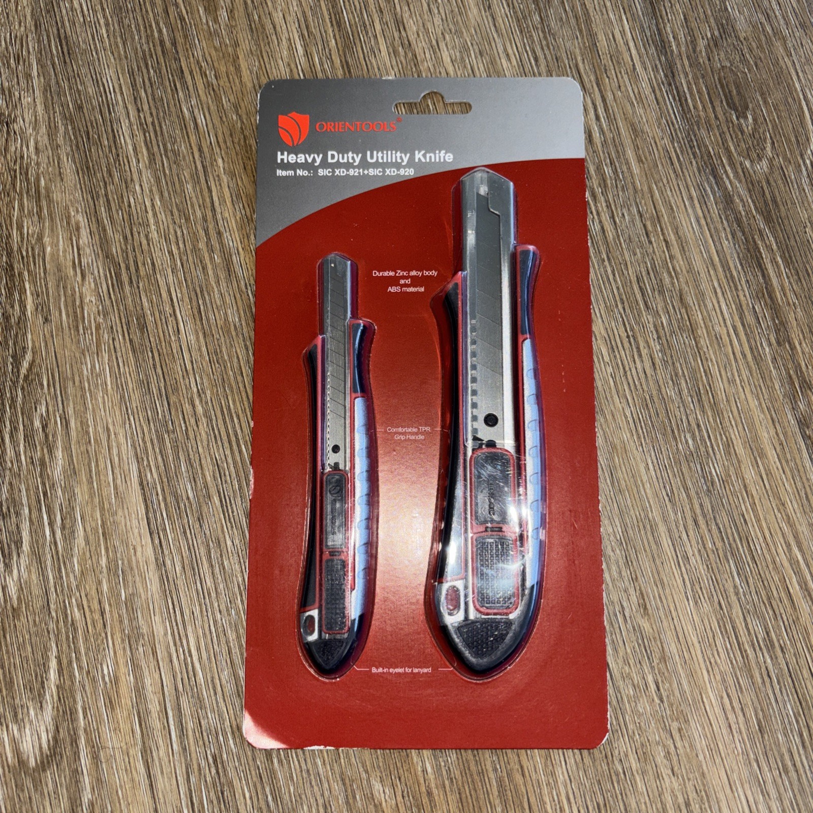 ORIENTOOLS Heavy Duty Utility Knife 2-Pack Set. New in package, gallery