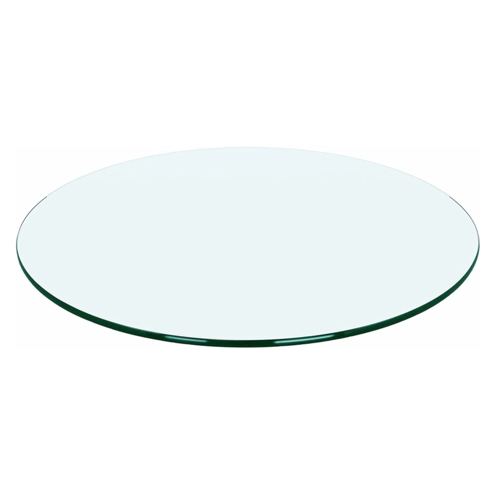 30 Inch Round Transparent Tempered Glass Table Top, Clear Table Surface Prote... gallery