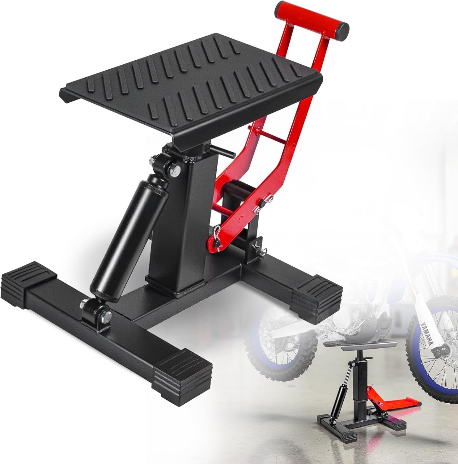 Motoroff Adjustable Dirt Bike Stand & Powersport Jack 1000LBS Capacity Black gallery