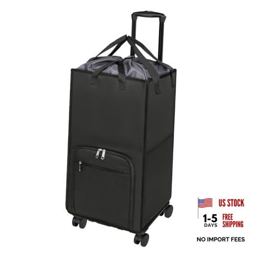Extra Large Rolling Laundry Basket with Wheels, 90L Cart Version Darkgrey gallery