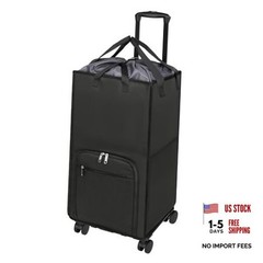Extra Large Rolling Laundry Basket with Wheels, 90L Cart Version Darkgrey