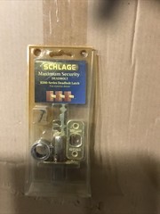 SCHLAGE B300 SERIES ADJUSTABLE BACKSET DEADBOLT LATCH NICKEL FINISH
