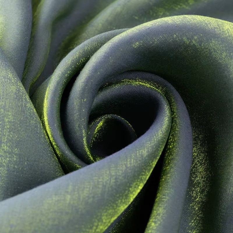 Gradient Reflective Fabric by Yard Soft Polyester Cotton Iridescent Material gallery