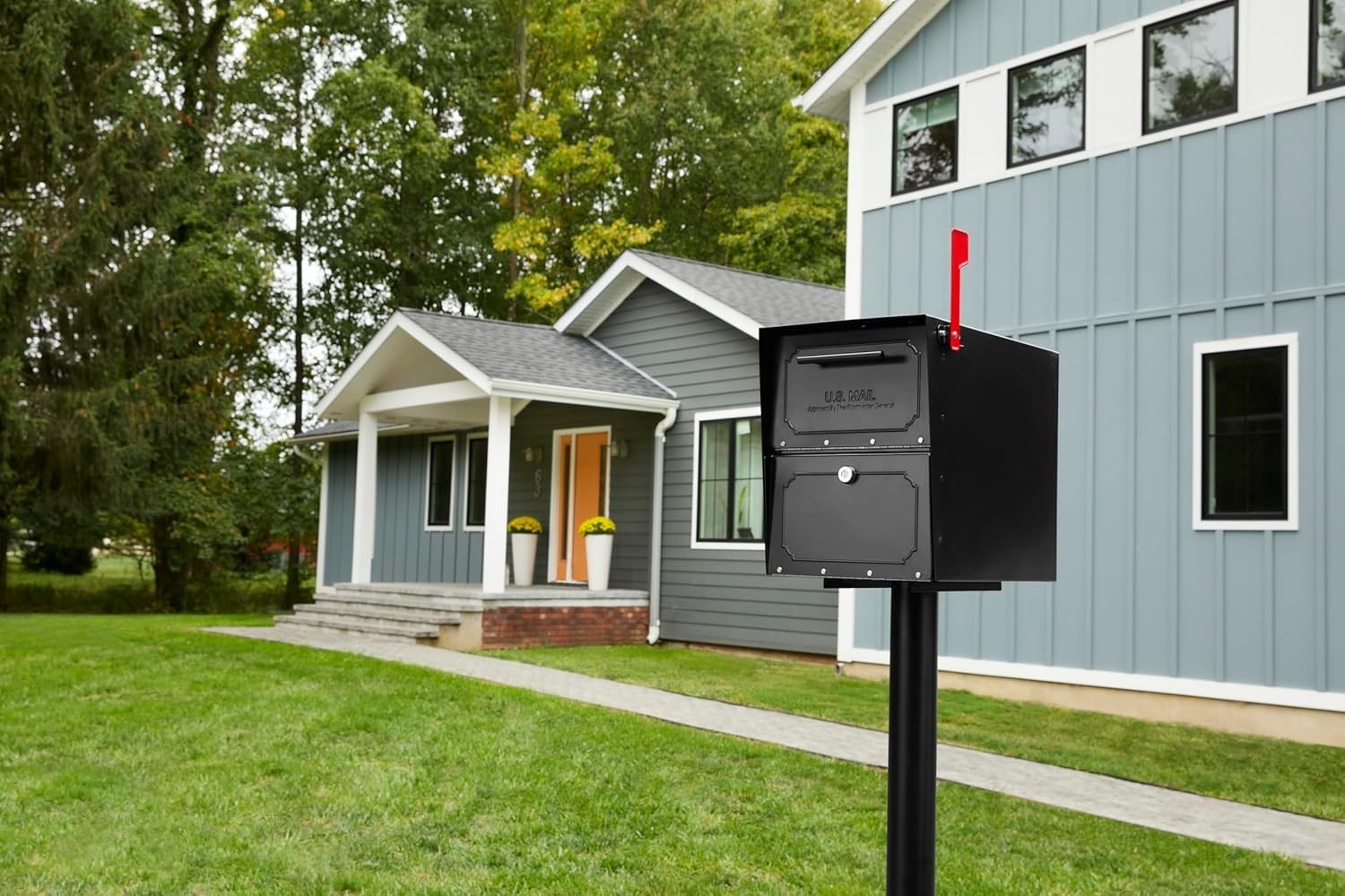 Architectural Mailboxes 6200B-10 Oasis Classic Locking Post Mount Parcel Mailbox gallery