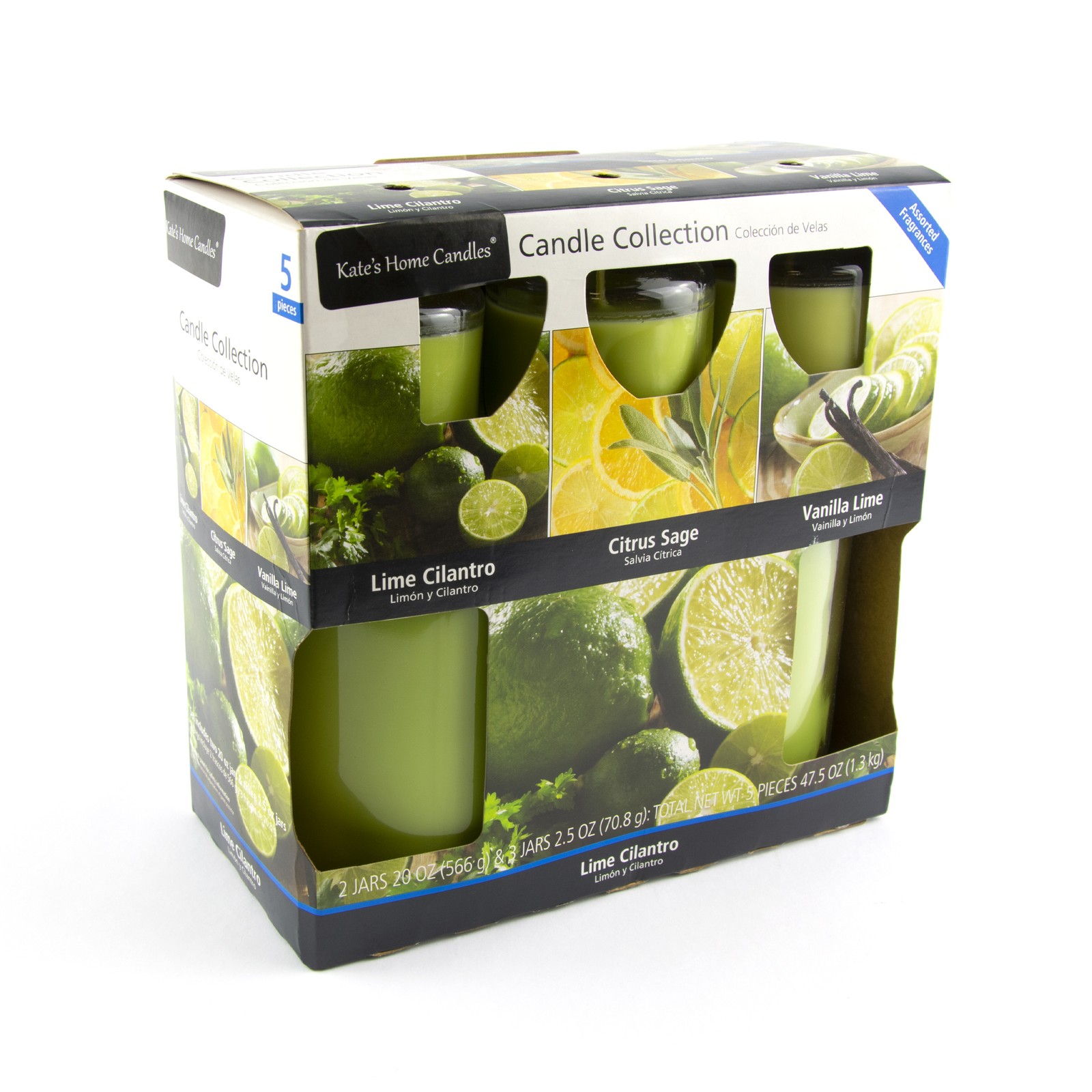 Cilantro and Citrus Scented Jar Candle Set, 5 PC gallery