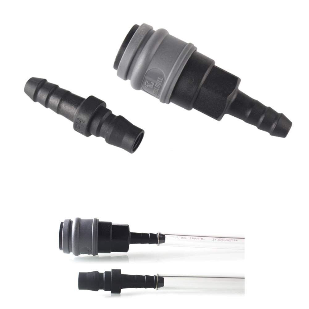 Beduan Quick Disconnect Set, Air Hose Fitting Connect 3/8" barb, Gray gallery