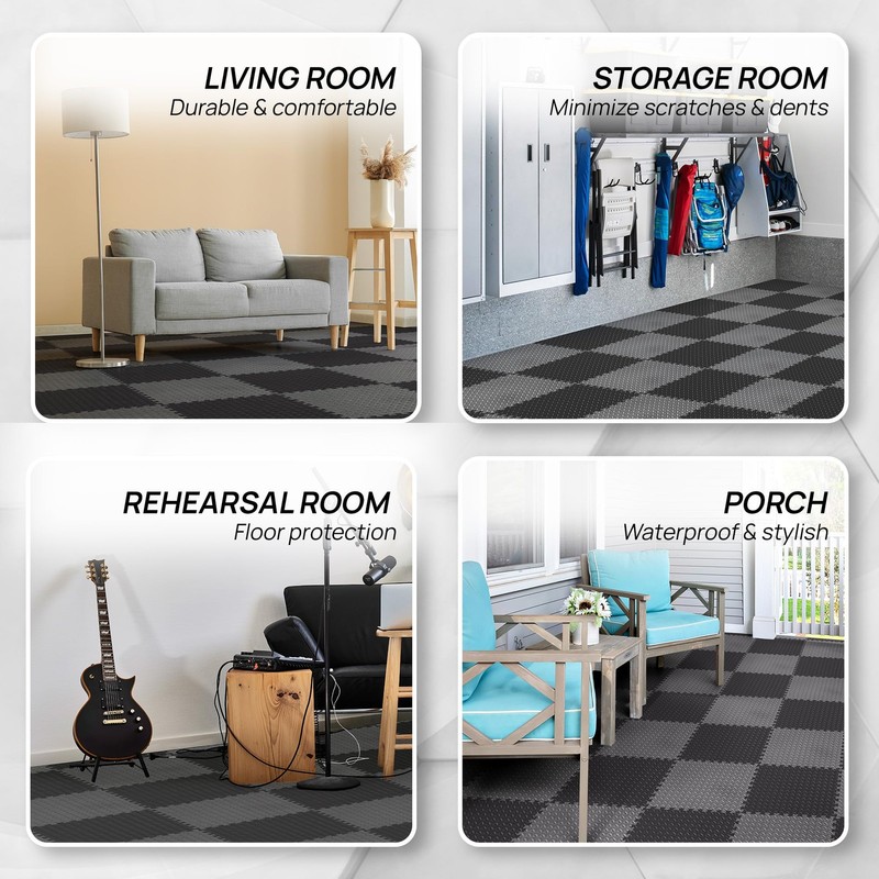 Yes4All Eva Interlocking Mats Puzzle Floor Tiles Foam Floor Padding Border For gallery