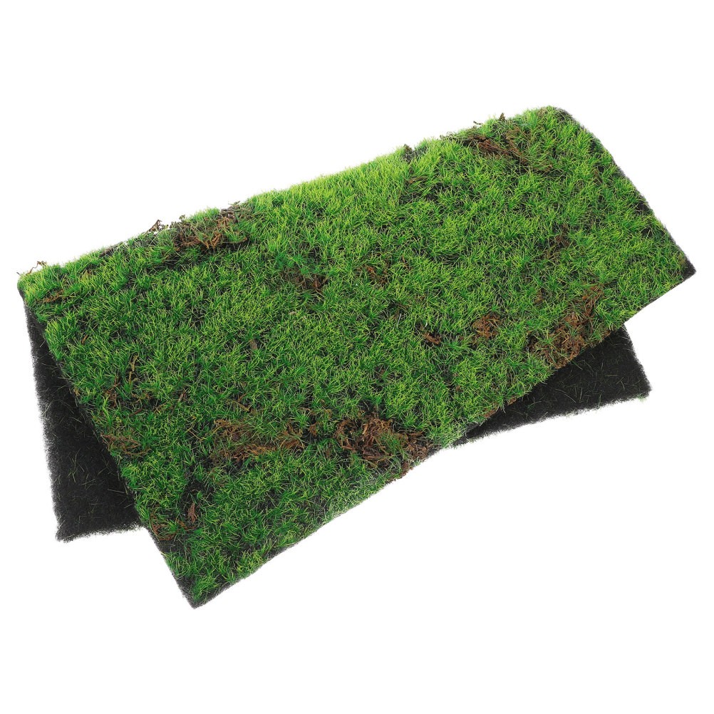 Green Artificial Moss Rug for Indoor Plants and Garden Decor Lifelike Texture gallery