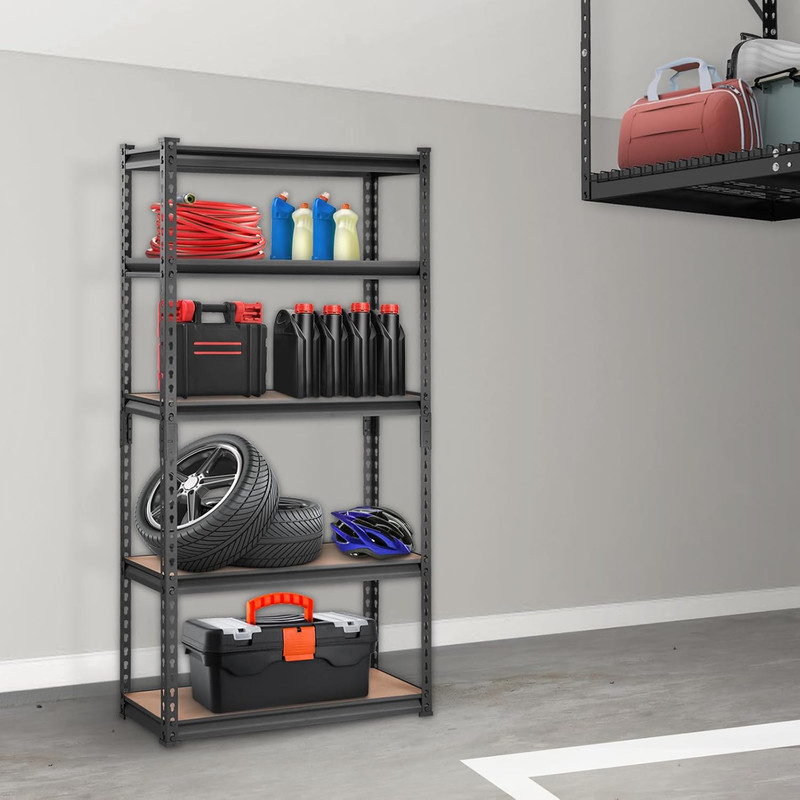 Storage Shelving Unit, 5-Tier Adjustable, 2000 Lbs Capacity, Heavy Duty Garage S gallery