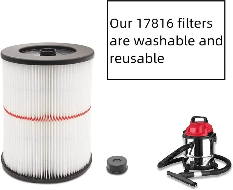 2Pack Replacement Filter fr Shop Vac Craftsman 9-17816 Fits Most 5+ gal Wet/Dry gallery