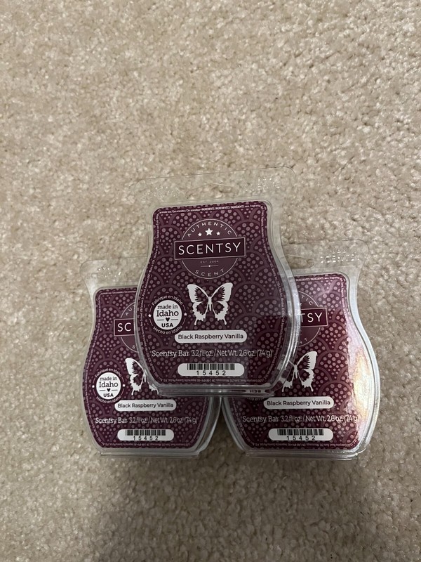 Scentsy wax bars Black Raspberry Vanilla Lot of 3 gallery