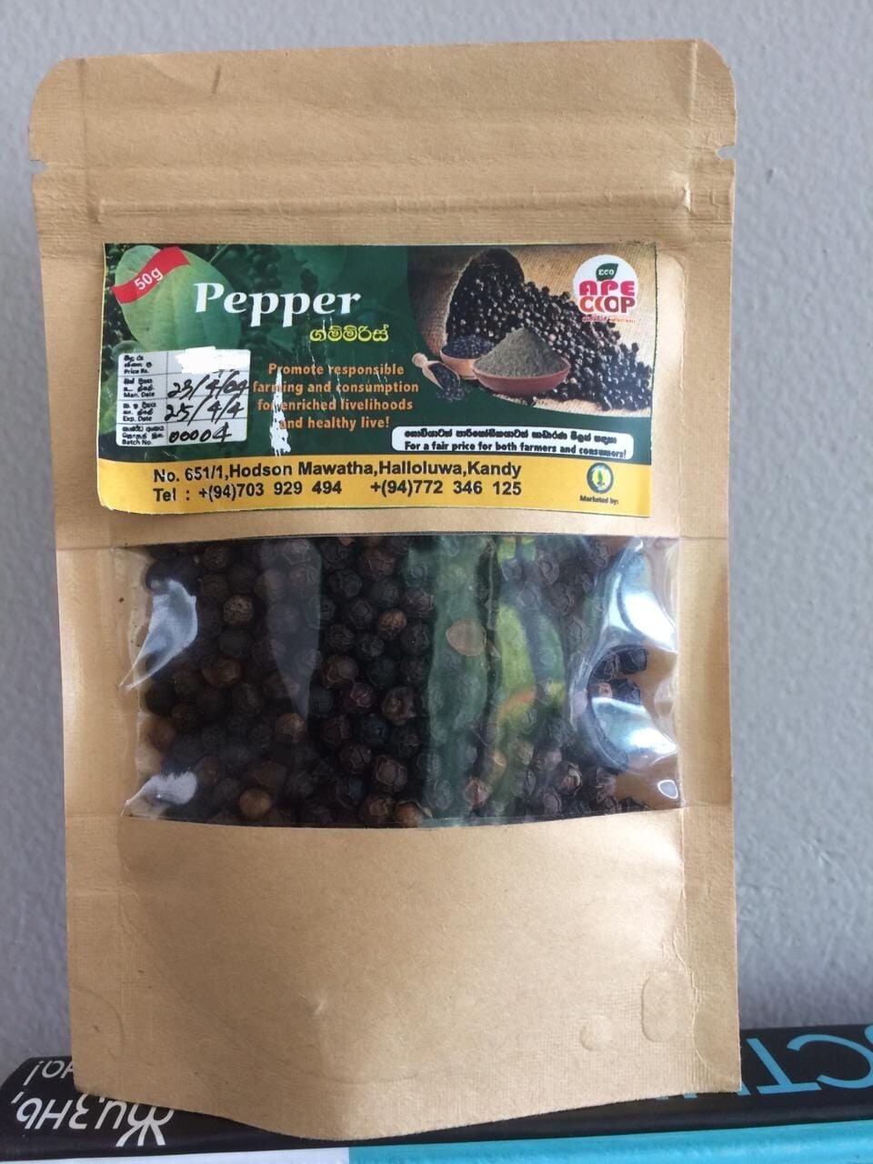 Ceylon Village Best Quality Organic whole Black Pepper gallery