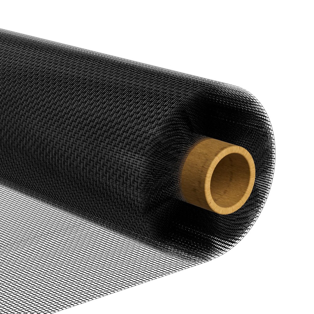 Window Screen Roll, 304 Stainless Steel, 35IN x 10FT, 22 Mesh, Black, Petproof