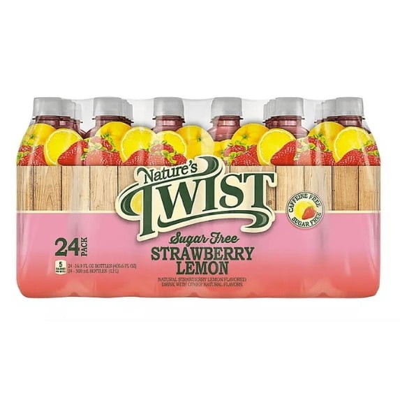 Nature's Twist Sugar Free Strawberry Lemonade 16.9oz 24 Bottles gallery