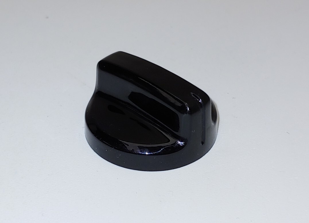 1/4" D Shaft 0.25" Replacement Switch Knob 1.3" OD Black Marker Line Plastic gallery