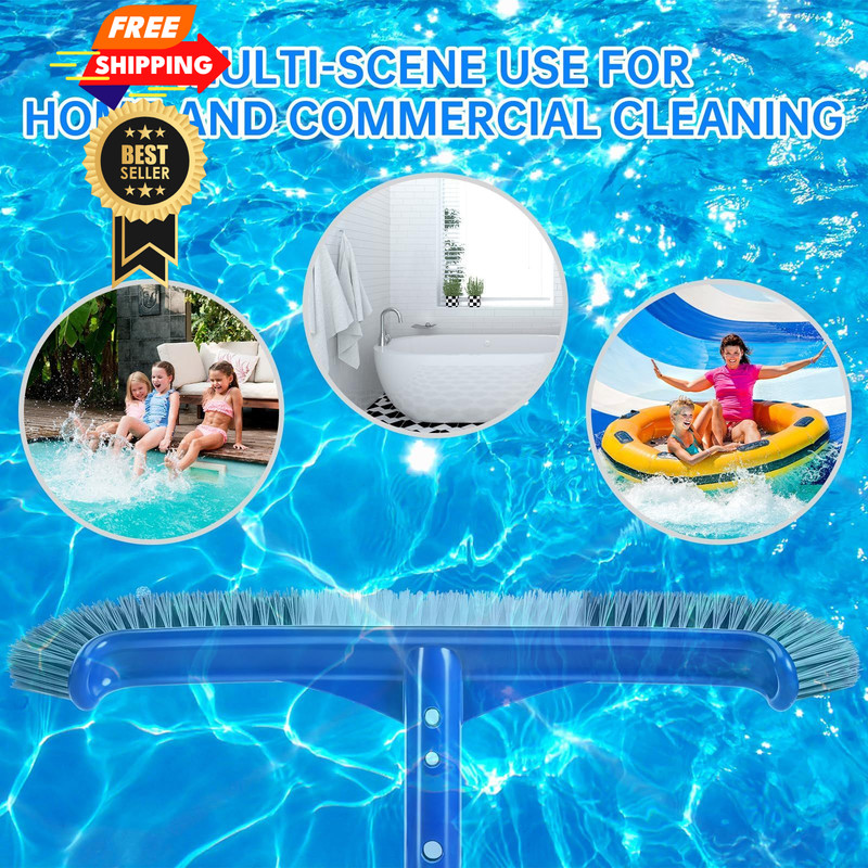 Pool Brush Head, 17" Brushes for Cleaning Walls, Large, gallery