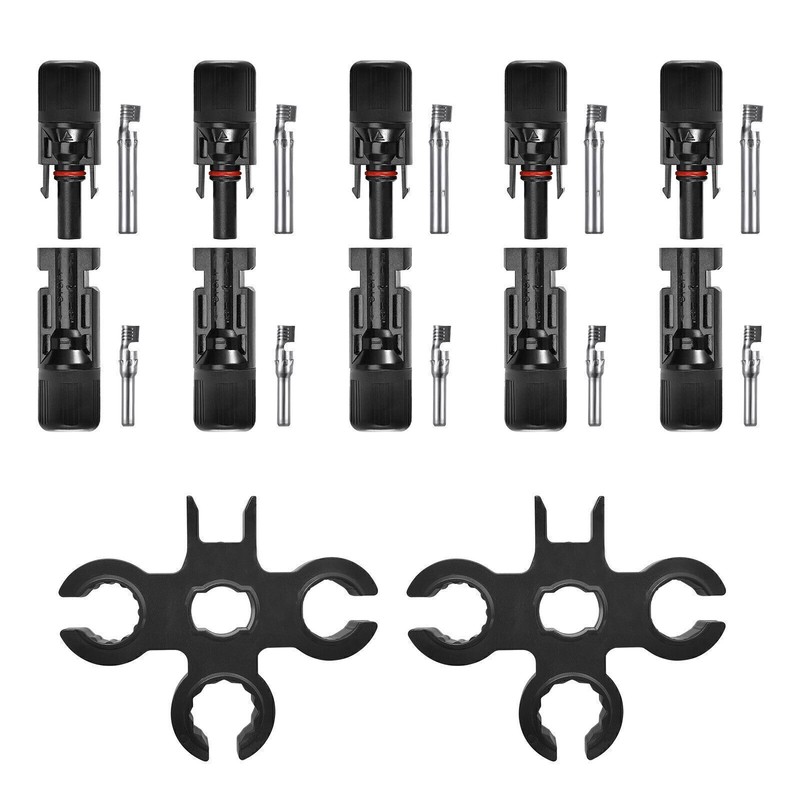 20 Pairs Cable Connectors Solar Panel 30A Line Plug Socket Male Female IP65 gallery