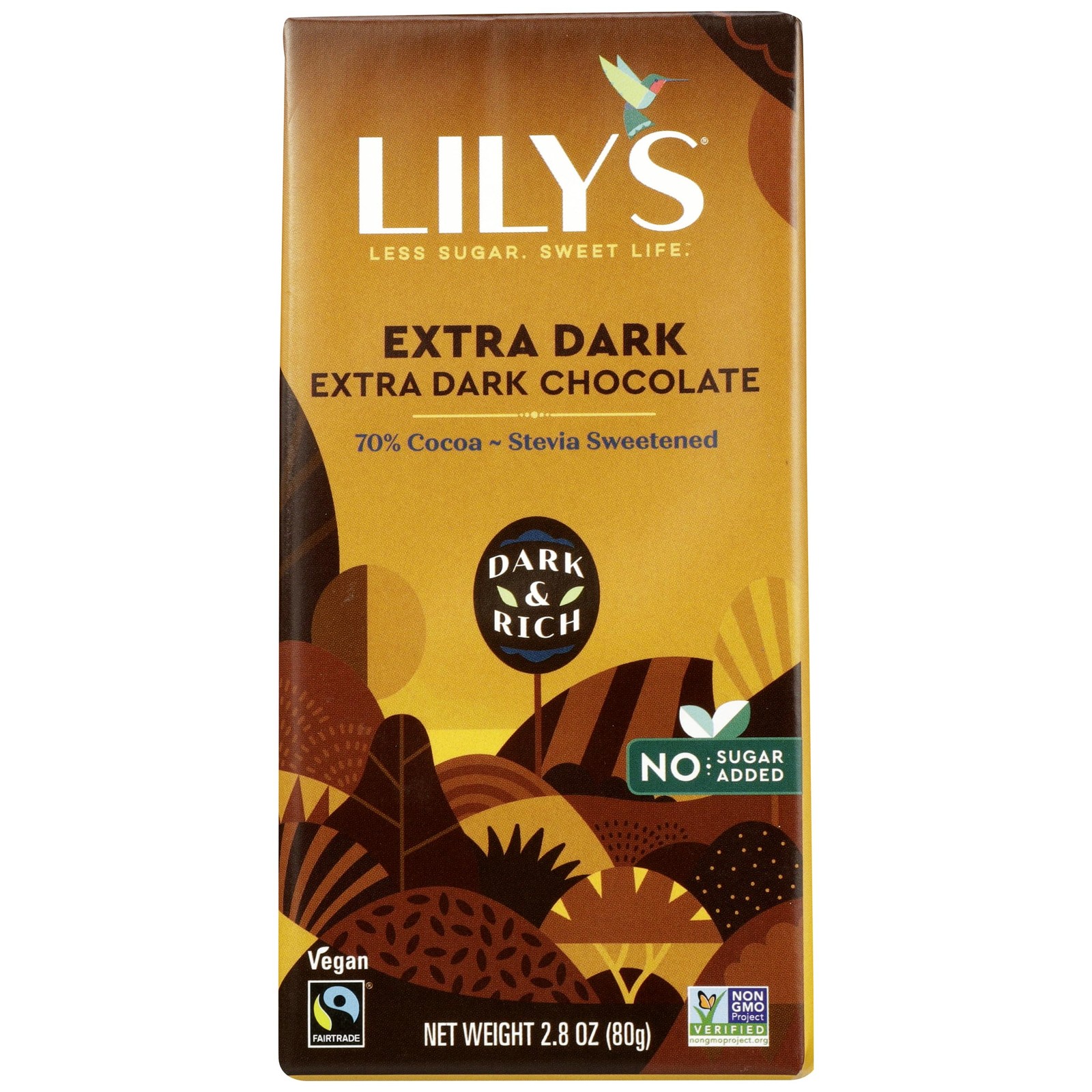 Sweets, 70% Cocoa Extra Dark Chocolate Bar, 2.8 Ounce gallery