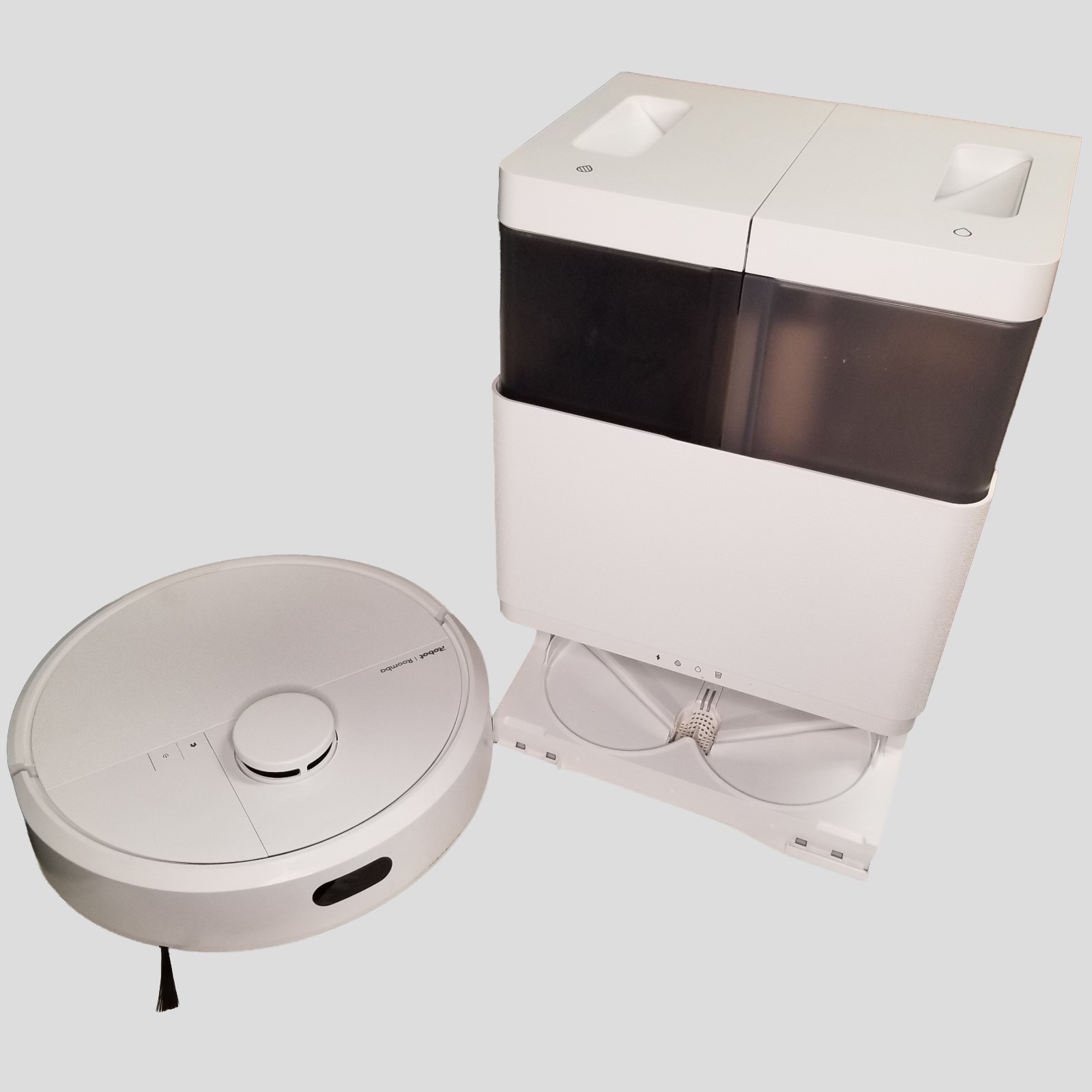iRobot Roomba Plus 405 Vacuum & Mop + AutoWash Dock - White Edition, Lidar gallery