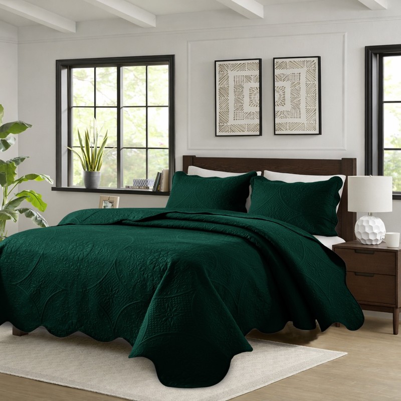 Lightweight Summer Bedspread Sets Soft Reversible Quilt Bedding Twin Queen King gallery
