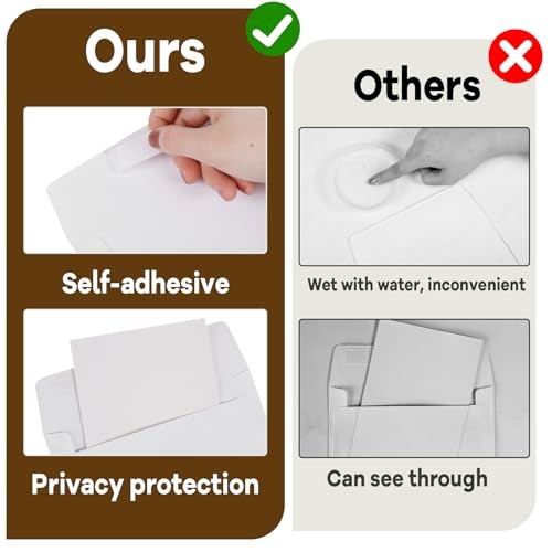1000 Pcs Envelopes with Self Adhesive 4.25x6.25 In White Invitation A4 gallery