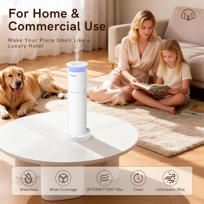Waterless Essential Oil Diffuser for Home,Scent Diffusers with 3 Timer Settings, gallery