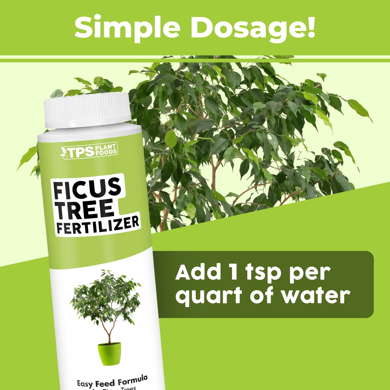 TPS NUTRIENTS Ficus Tree Fertilizer for All Ficus, Fig and 8 oz (1/2 Pint) gallery
