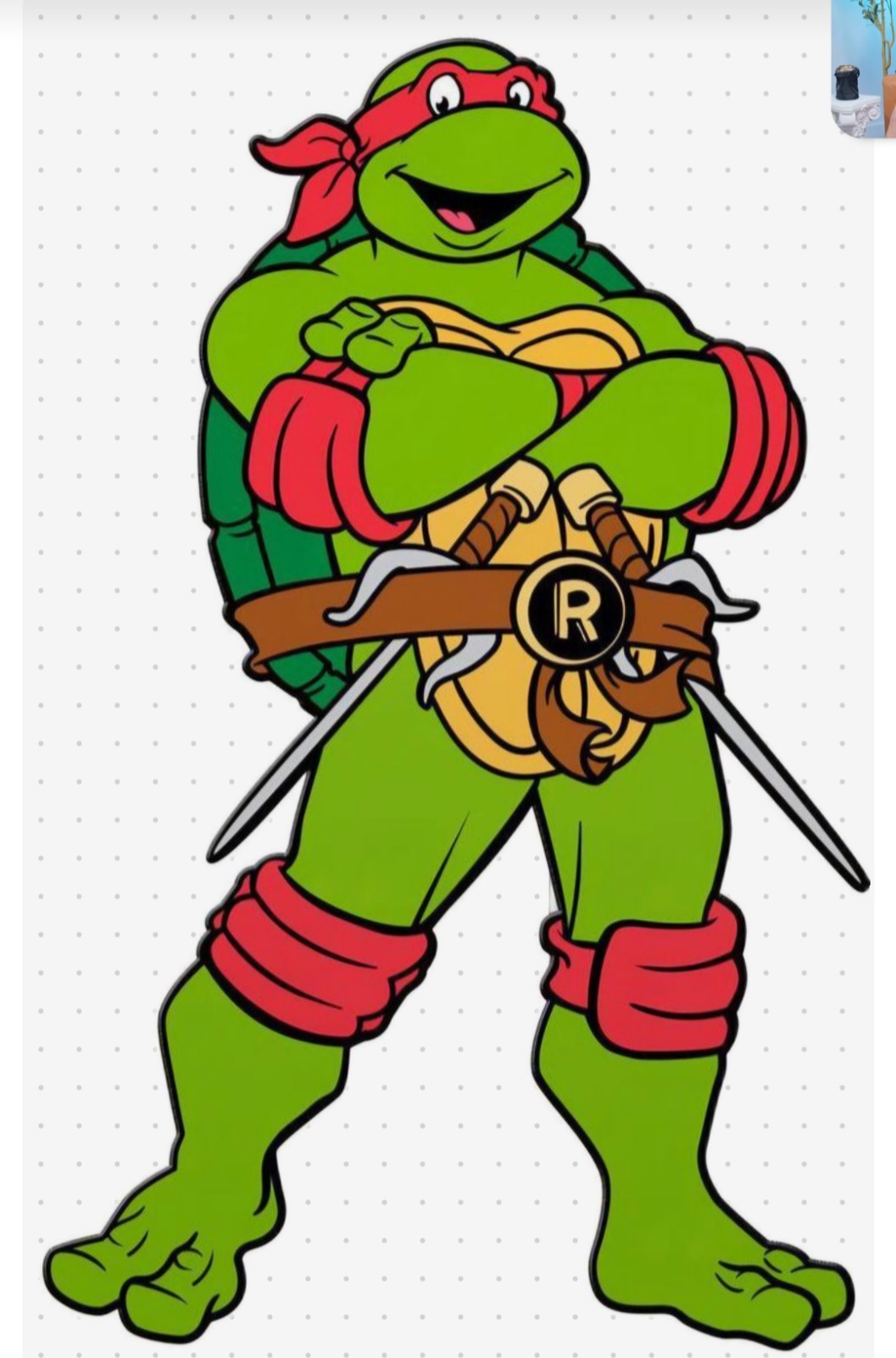 TMNT STICKER X RAPHAEL STICKER X VYNIL HIGH GLOSS DIECUT STICKER X 3X2 INCH STIC gallery