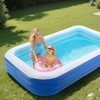 118in Family Inflatable Swimming Pool 400 Gal 3 Air Chambers gallery