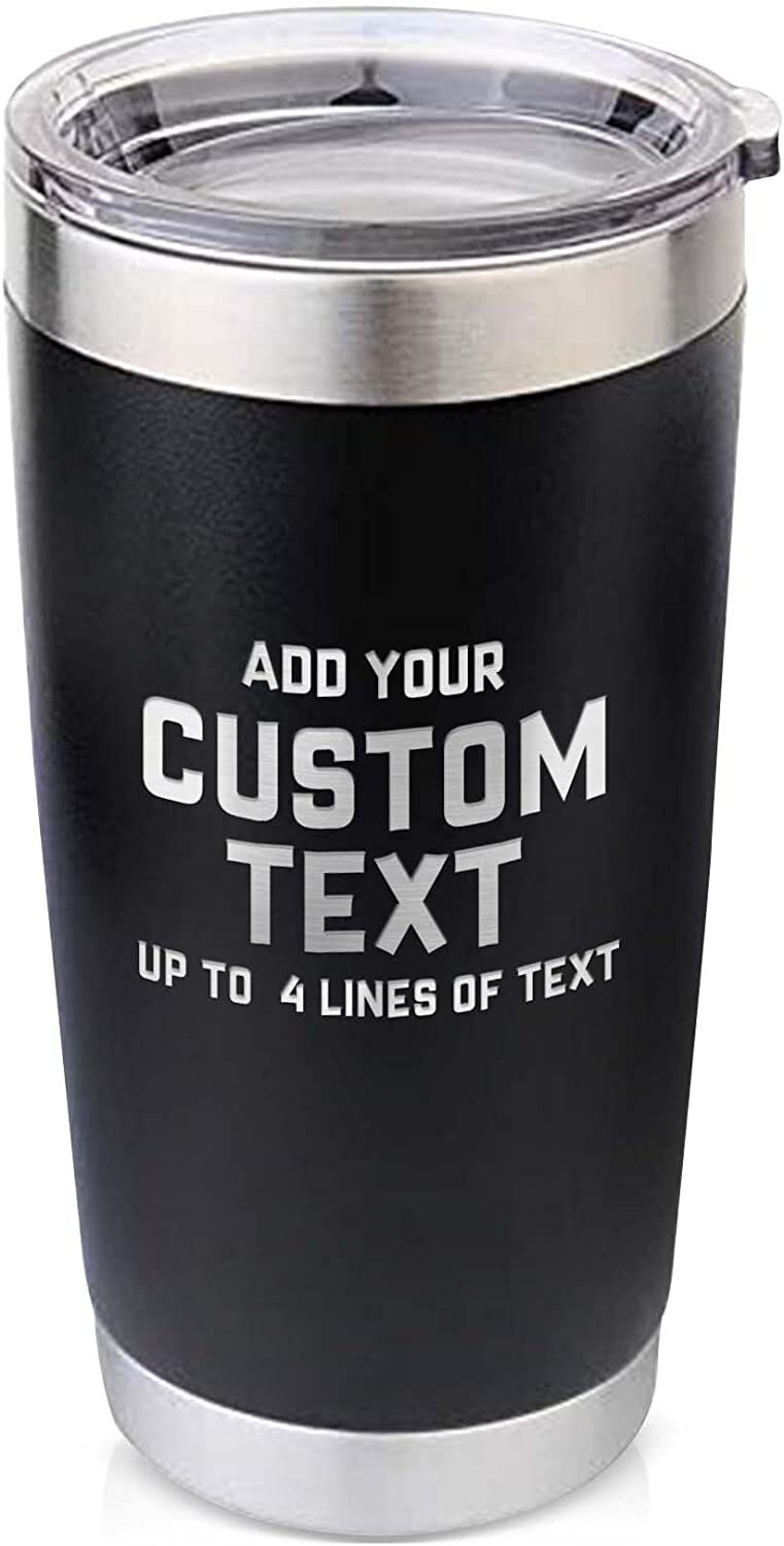 PERSONALIZED - Stainless 20oz Double Wall Vacuum Tumbler/Mug - 5 Color Options gallery