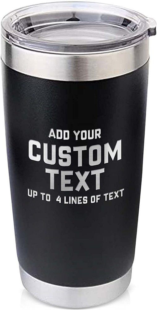 PERSONALIZED - Stainless 20oz Double Wall Vacuum Tumbler/Mug - 5 Color Options