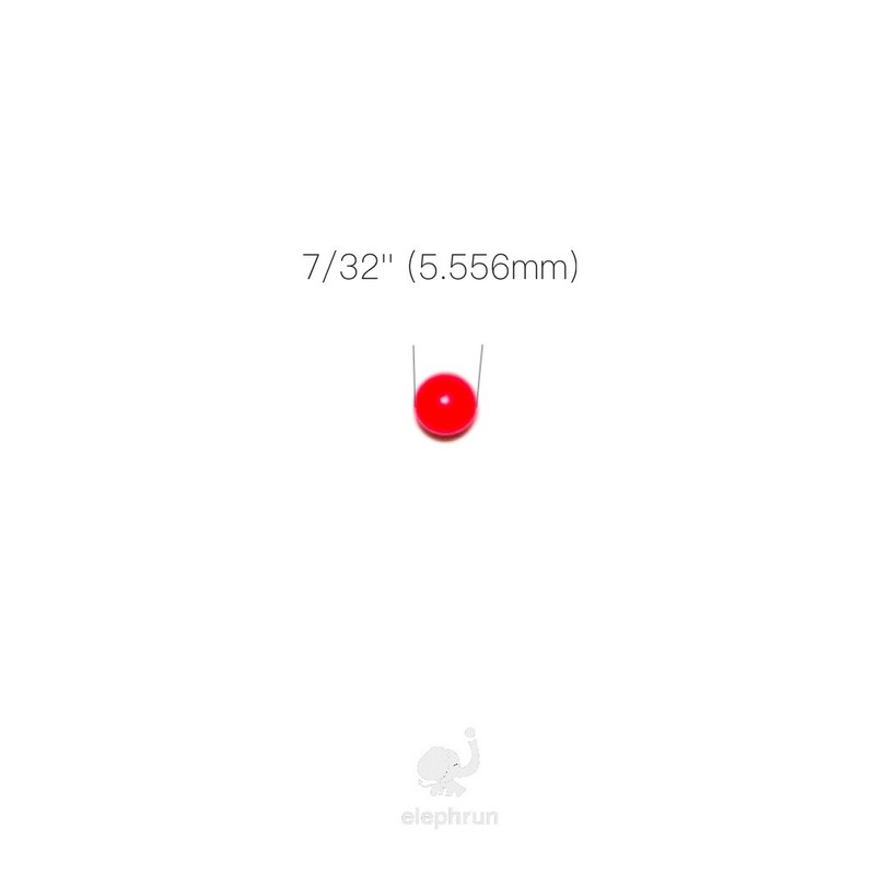 7/32'' ( 5.556mm ) Polypropylene ( PP ) Solid Plastic Balls Custom Made In Red gallery