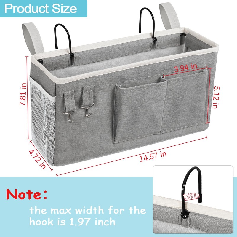 Loghot Bedside Caddy/Bedside Storage Bag Hanging Organizer for Bunk and Hospi... gallery