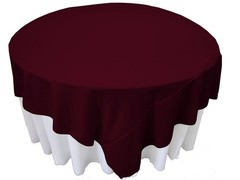 Polyester Poplin Washable Square Tablecloth, Stain and Wrinkle Resistant Tabl…