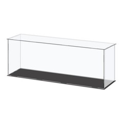Acrylic Display Case Plastic Cube Storage Box Clear Small Showcase 41x11x15.5cm