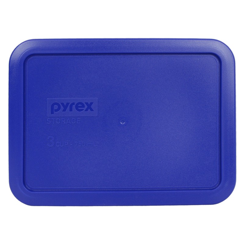 Pyrex 7210-PC Cadet Blue Plastic Rectangle Replacement Lid Cover (6-Pack) gallery