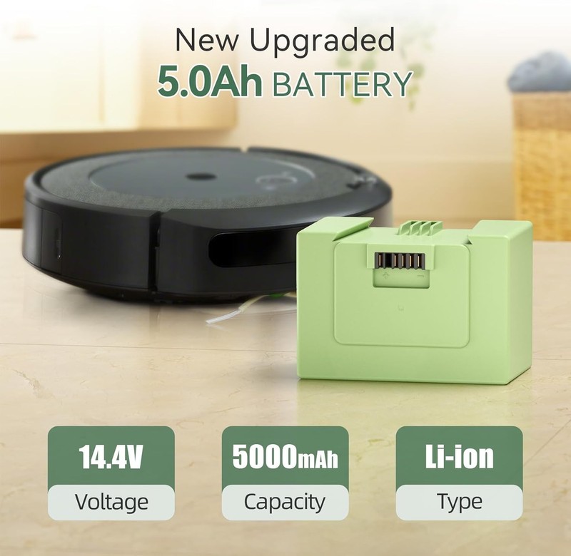 Advanced 5000mAh Replacement for iRobot Roomba Battery j7 j6 j5 i8 i7 i5 i3 e6 gallery