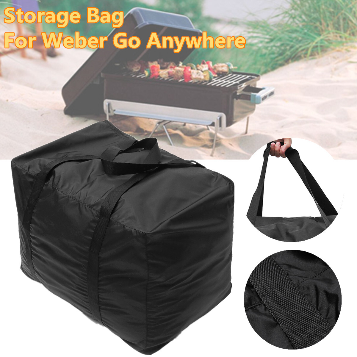 Universal BBQ Storage Carry Bag For Weber Go Anywhere Portable Charcoal Grill gallery