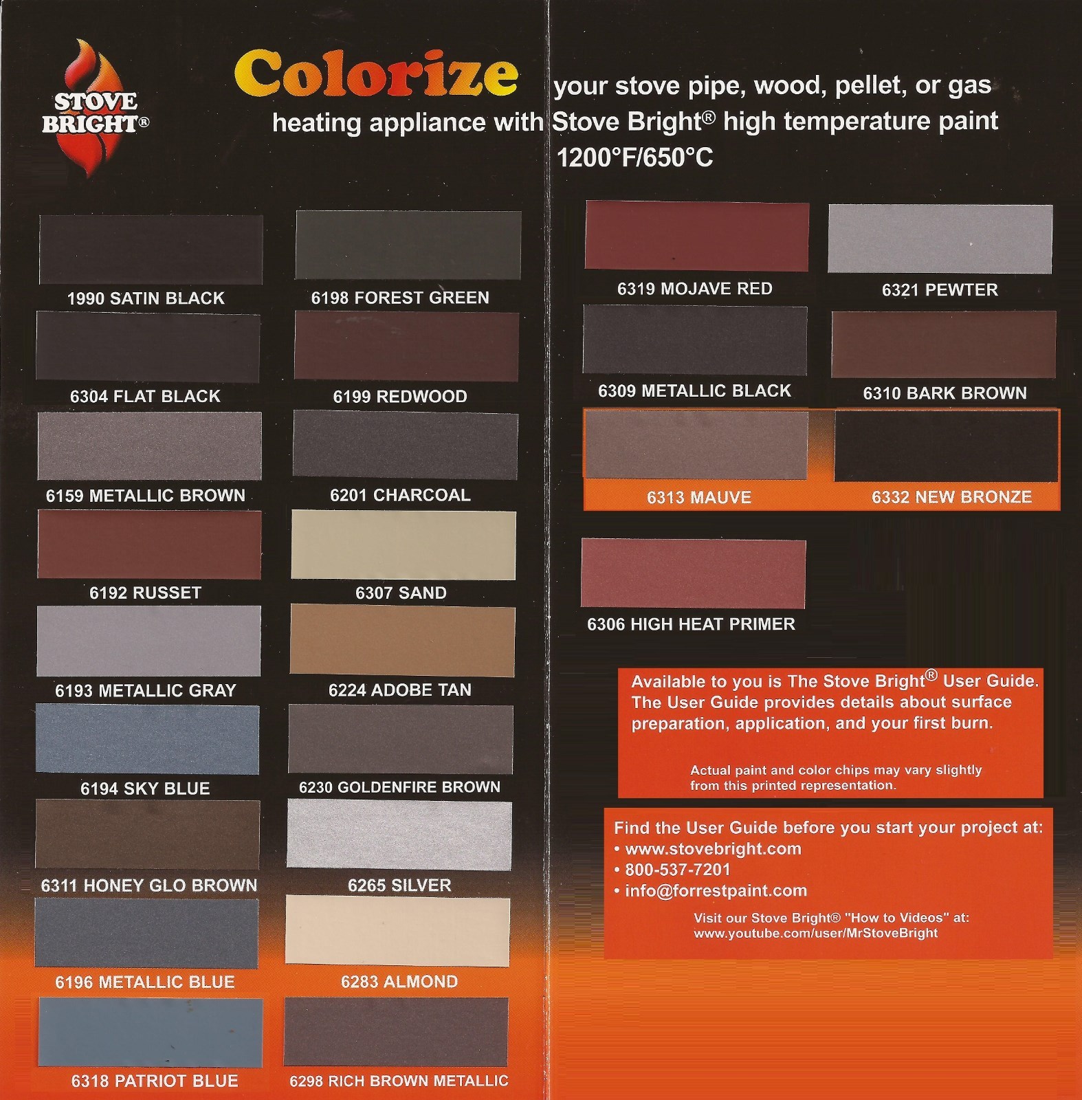 Stove Bright High Temperature Stove, Chimney & Fireplace Paint 12oz. Aerosol Can gallery