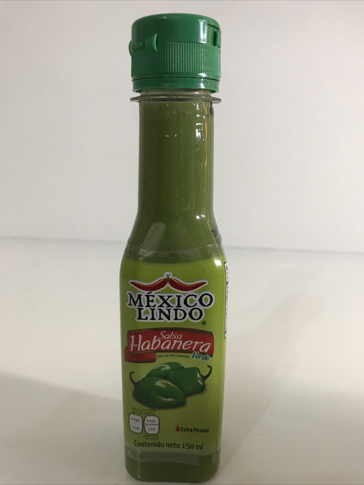 5-Pack Mexico Lindo Salsa Habanera Verde. 150ml/5oz Green Habanero Hot Sauce gallery