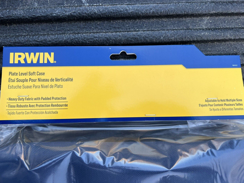 Irwin 4’ 5’ 6’ Adjustable Soft Case For Extendable Plate level New in package! gallery