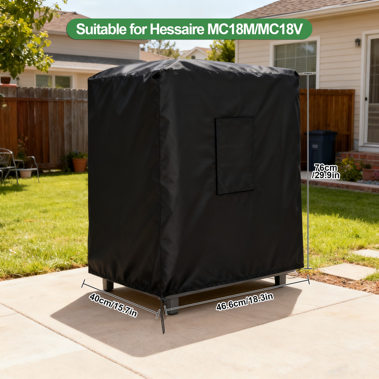 Portable Evaporative Cooler Cover for Hessaire MC18M/MC18V Heavy-Duty Protector gallery