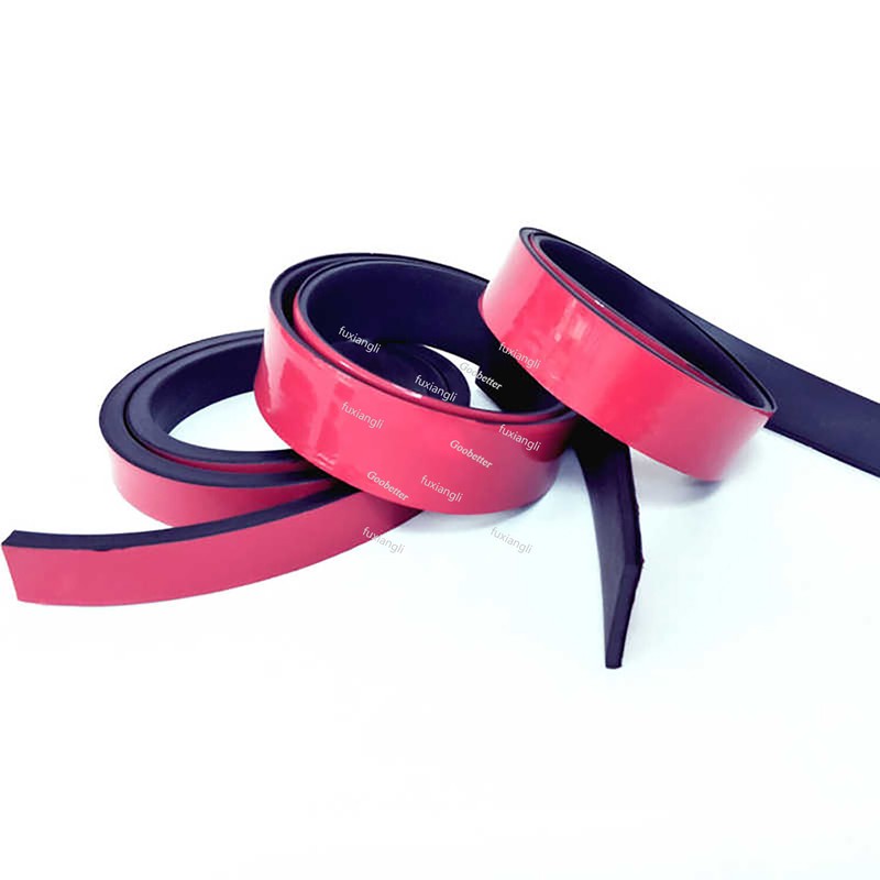 Self-Adhesive Backed Solid Nitrile Rubber Strip Black NBR Doors Seals Gasket gallery