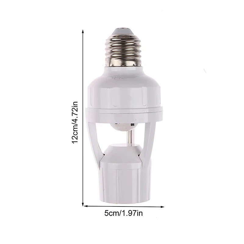 Infrared PIR Motion Sensor E27 LED Light Lamp Bulb Holder Socket Switch 110/220V gallery