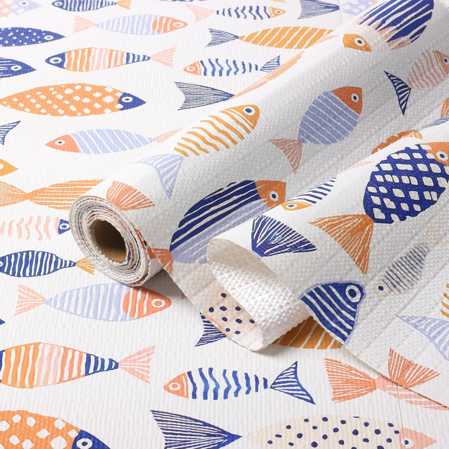 Fish Drawer and Shelf Liner for Kitchen Cabinets Non-Adhesive Cabinet Liner for gallery