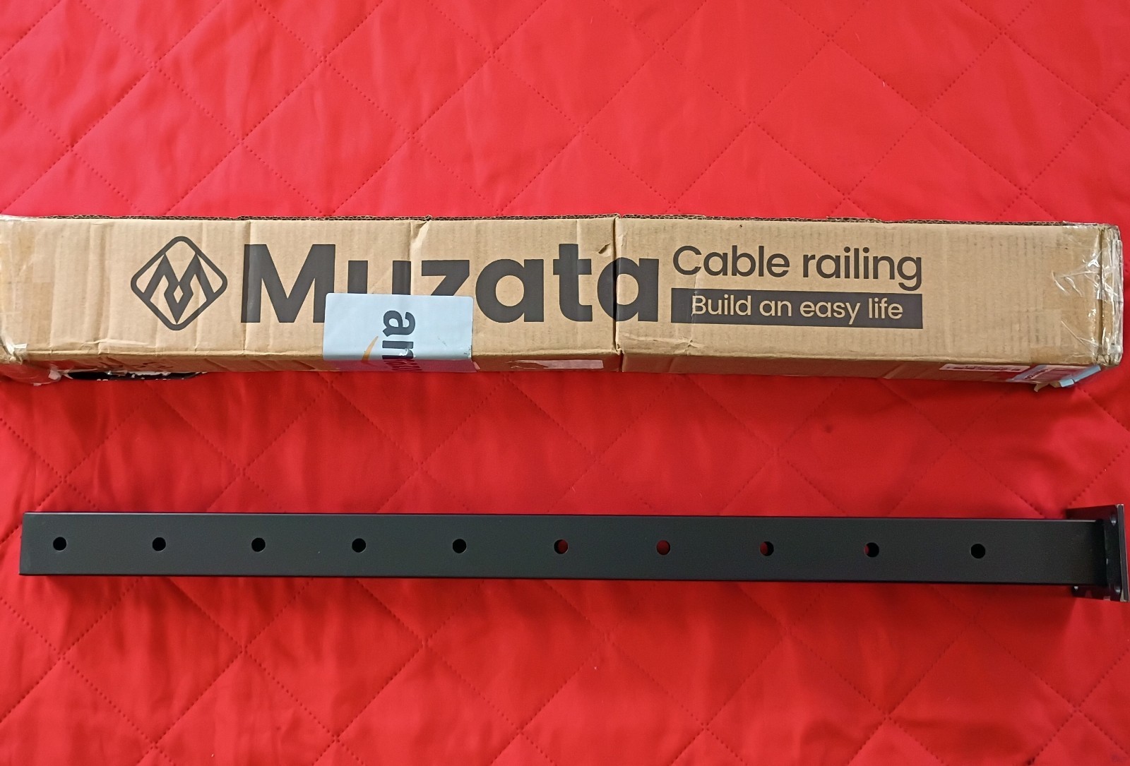 Muzata Cable Railing Post 304 Stainless Steel 33 Inches Black gallery