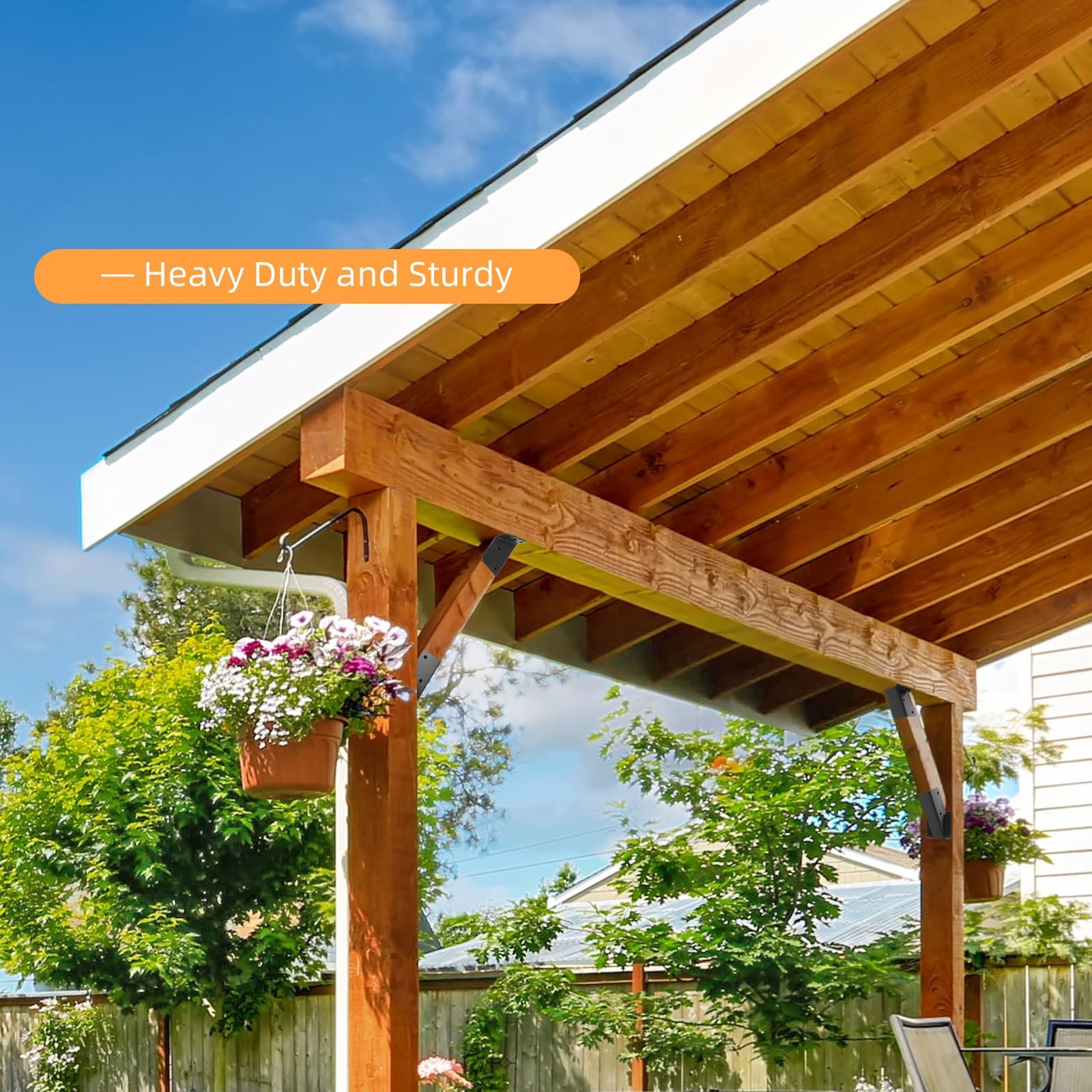 4 PCS 45 Degree Angle Bracket For 2x4 Post Actual 1.5x3.5 Inch Pergola Brace gallery