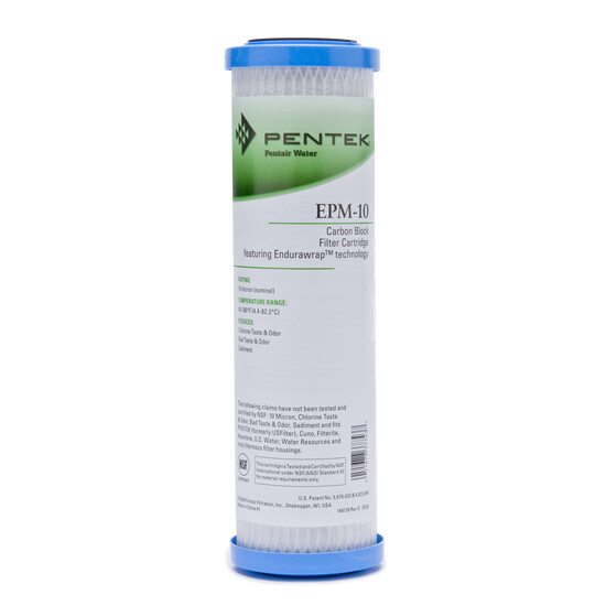 Pentek EPM-10 10 Micron Standard 10 Inch Undersink Carbon Water Filter gallery