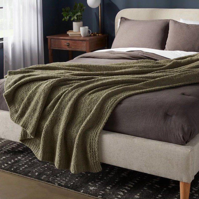 Cozy Chenille Bed Blanket - Threshold gallery